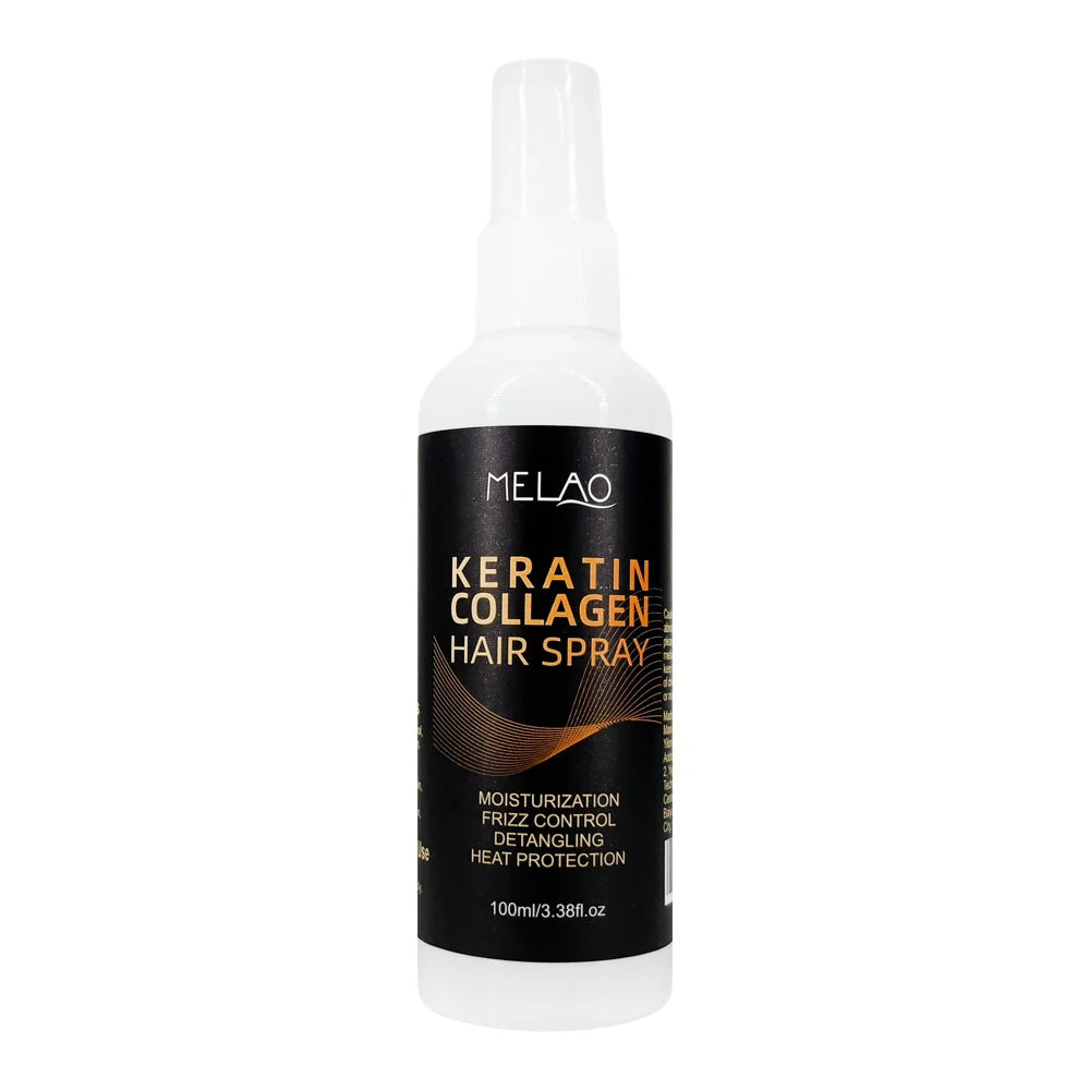 MELAO Collagen & Keratin Leave-In Hair Spray – Heat Protection Leave-In Hair Spray Peaceful Pleasures Health and Wellness KERATIN COLLAGEN