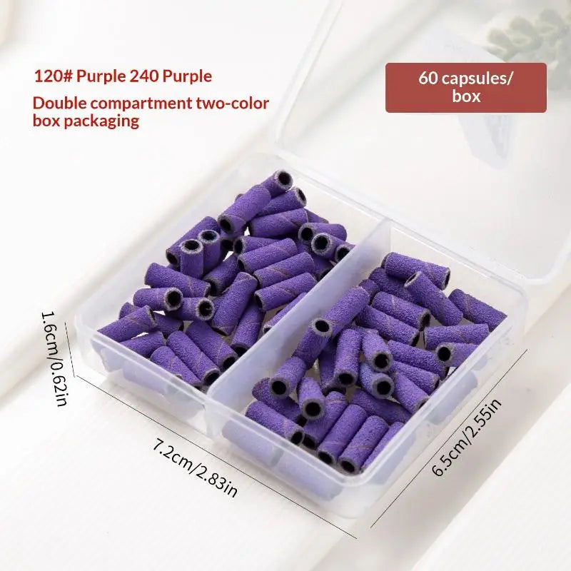 3mm Nail Sanding Bands 60Pcs + Mandrel Bit | Nail Drill