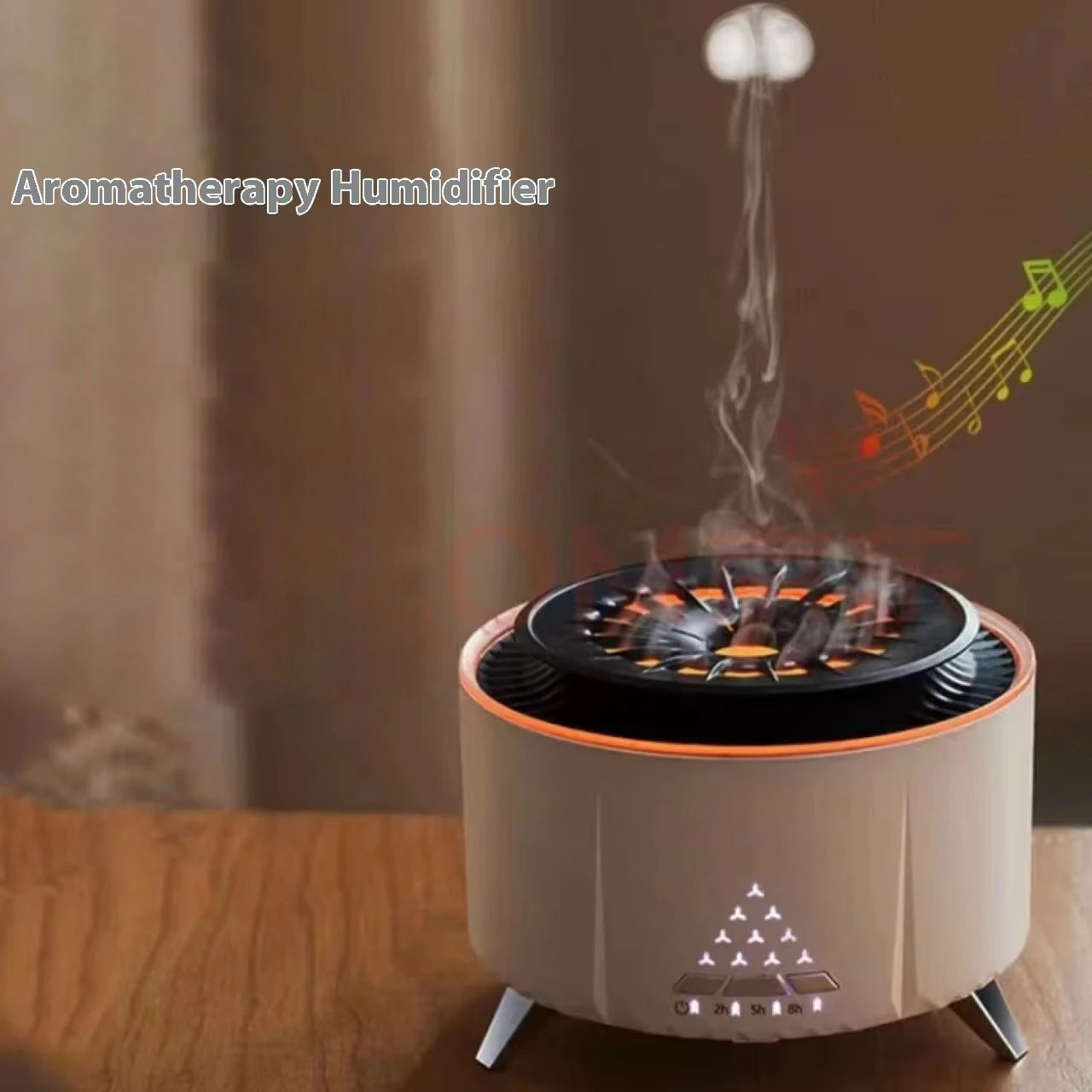 HOMEFISH Volcanic Lava Humidifier | Aromatherapy & White Noise Aromatherapy Humidifier Peaceful Pleasures Health and Wellness