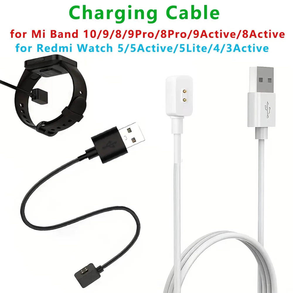 Charging Cable For Redmi Watch 4 5 Dock Data Line Power Cord Fast Charger Power USB Adapter for Mi Band 8 Smartwatch Accessories Peaceful Pleasures Health and Wellness
