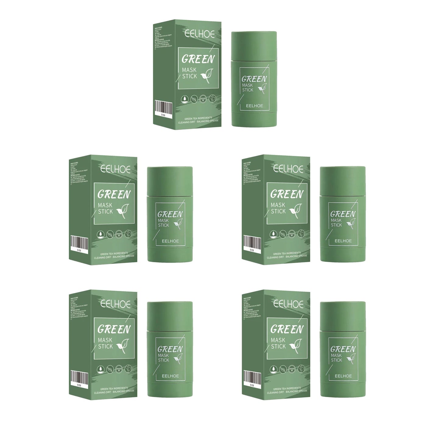 Green Tea Solid Cleansing Mask Stick – Pore & Blackhead Care