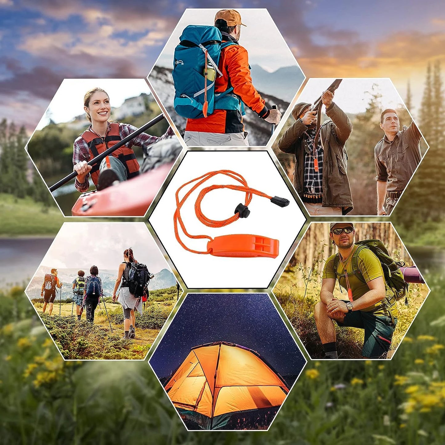 1PC-3PCS Emergency Whistles with Lanyard Safety Whistles for Kayak Life Jackets Lifeboats Fishing Boats Camping Hiking Hunting Peaceful Pleasures Health and Wellness