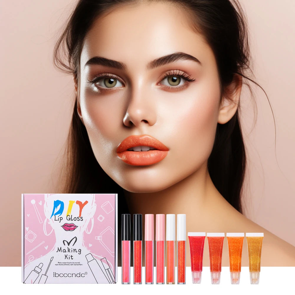 Handmade DIY Lip Gloss Kit Moisturizing Clear Lip Gloss Base Gel With Lipgloss Tubes Pigment Powder Glitter Flavor Essence Oils Peaceful Pleasures Health and Wellness