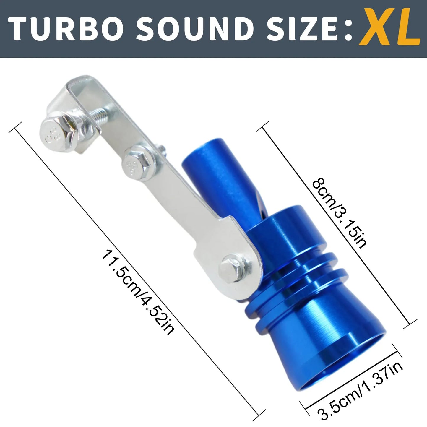 Motorcycle,Truck,Car Turbo Sound Universal Aluminum Car Turbo Whistle Muffler Pipe Whistle Car Roar Maker 4 Sizes Peaceful Pleasures Health and Wellness XL blue 1 PCS Muffler
