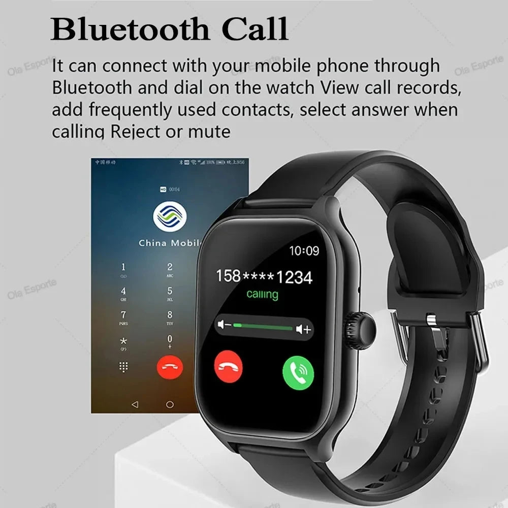 Ola Esporte 2.01" Smart Watch Bluetooth Call Fitness Tracker