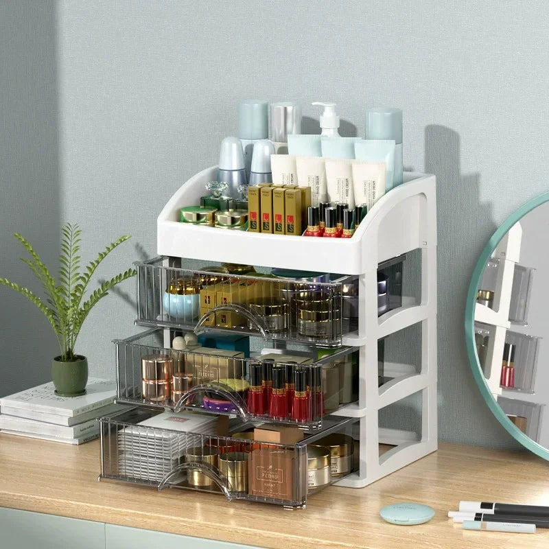 Large Capacity Drawer Makeup Organizer & Lipstick Holder