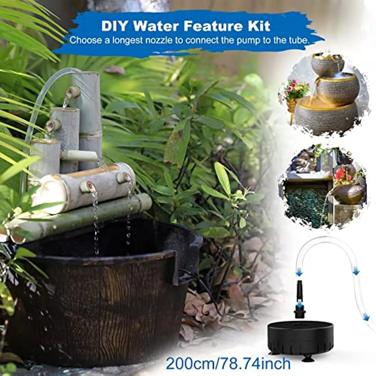 12W Solar Fountain Pump – 18 Nozzles for Garden, Pond & Bird Bath
