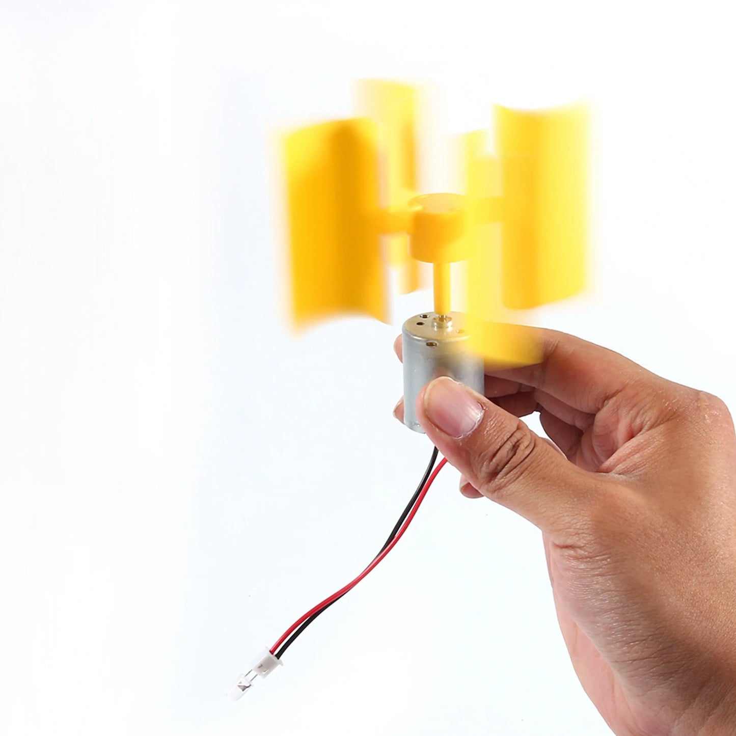 DIY Kit Small Motor Vertical Wind Turbines Blades Breeze Electricity Generator Vertical Wind Generator Science Model Wind Energy Peaceful Pleasures Health and Wellness A