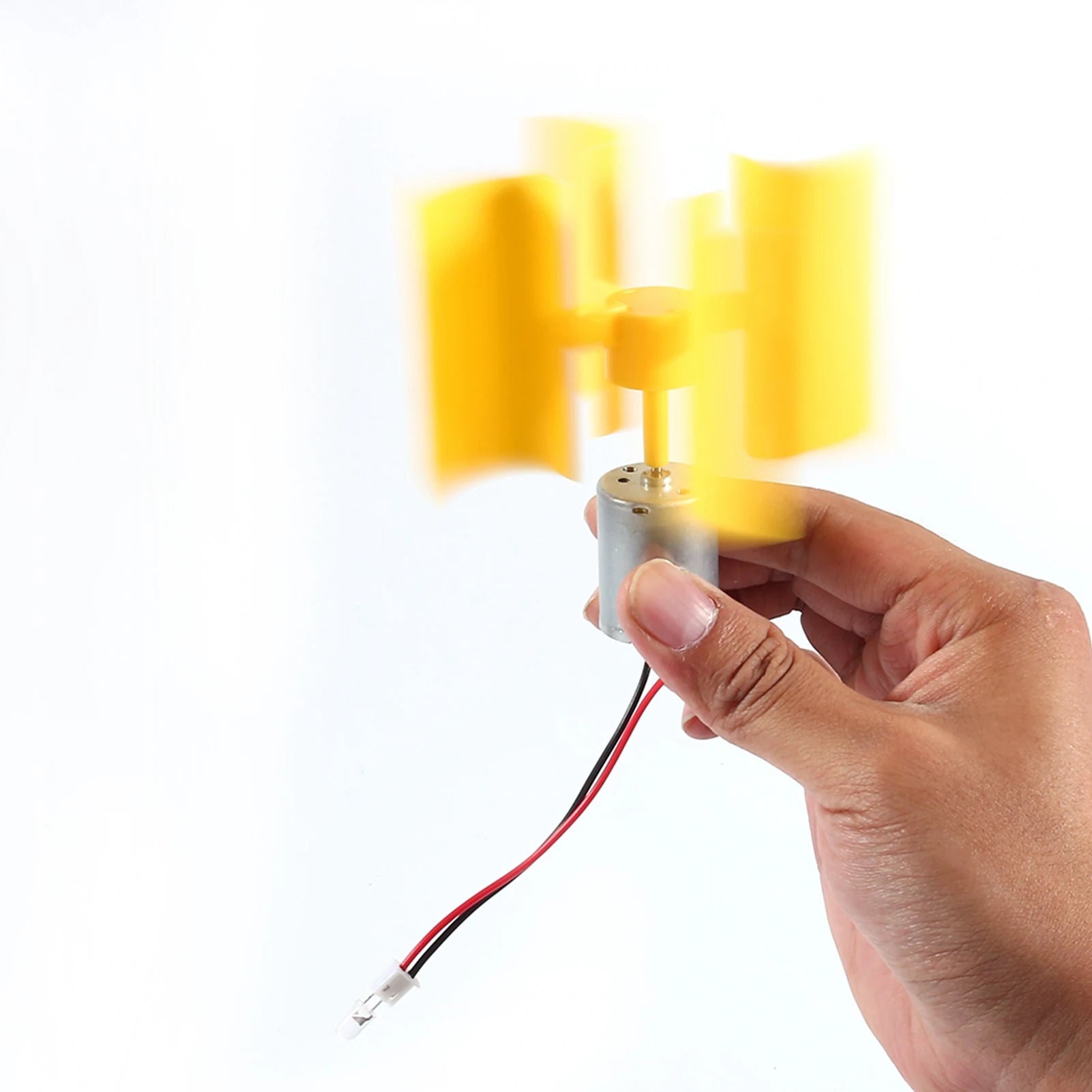 DIY Kit Small Motor Vertical Wind Turbines Blades Breeze Electricity Generator Vertical Wind Generator Science Model Wind Energy Peaceful Pleasures Health and Wellness A