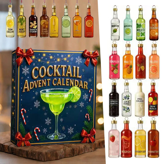 For Christmas Tree Cocktail Pendant Set Beer Whiskey Advents Calendar Of Premium Whiskey Beer Samples Present For Husband Dad Peaceful Pleasures Health and Wellness Cocktail Blind Box