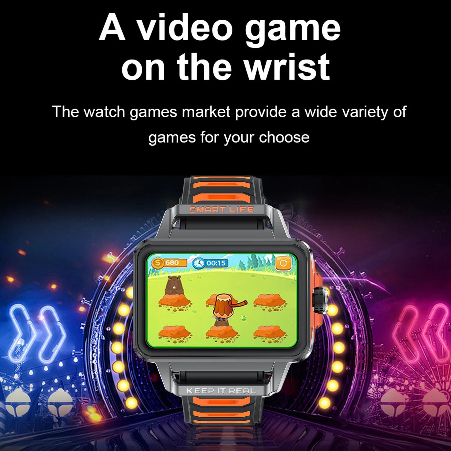 LOMAXFR Smart Watch – Multi-Sport, Music Control, Heart Rate