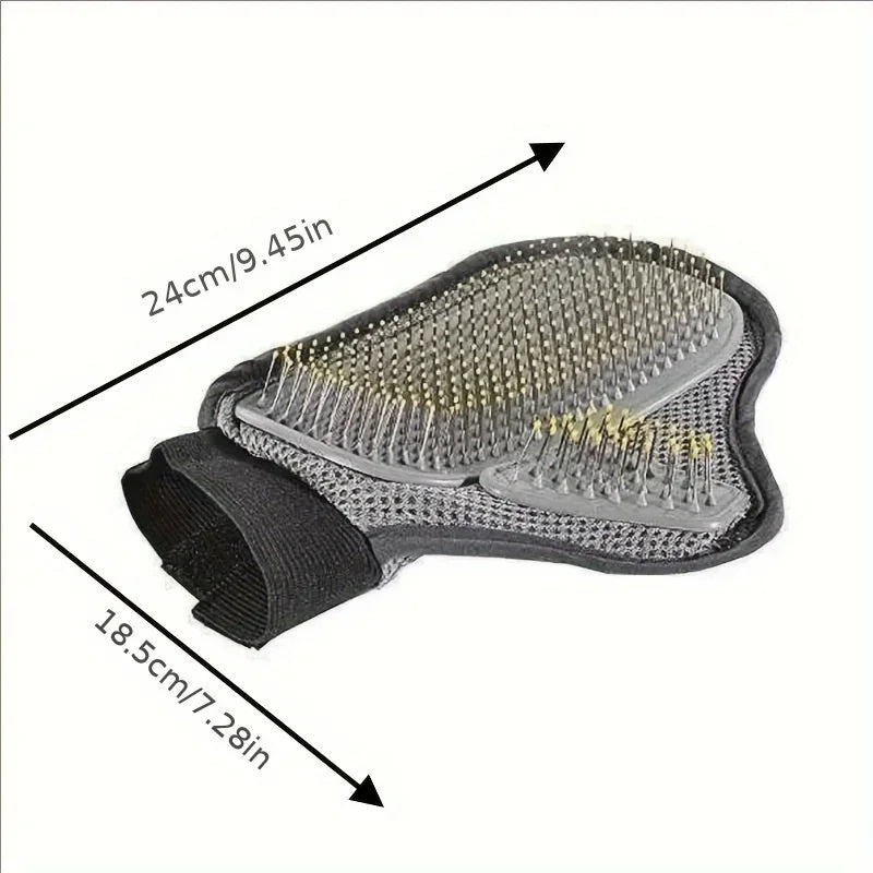 Pet Deshedding Grooming Glove – Dog & Cat Hair Removal Mitt