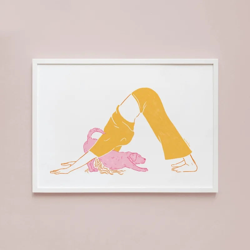 Modern Minimalist Line Girl Illustration Poster Girly Busy Resting Reading Book Canvas Painting Wall Art Living Room Home Dec Peaceful Pleasures Health and Wellness 16 40x50cm Unframed