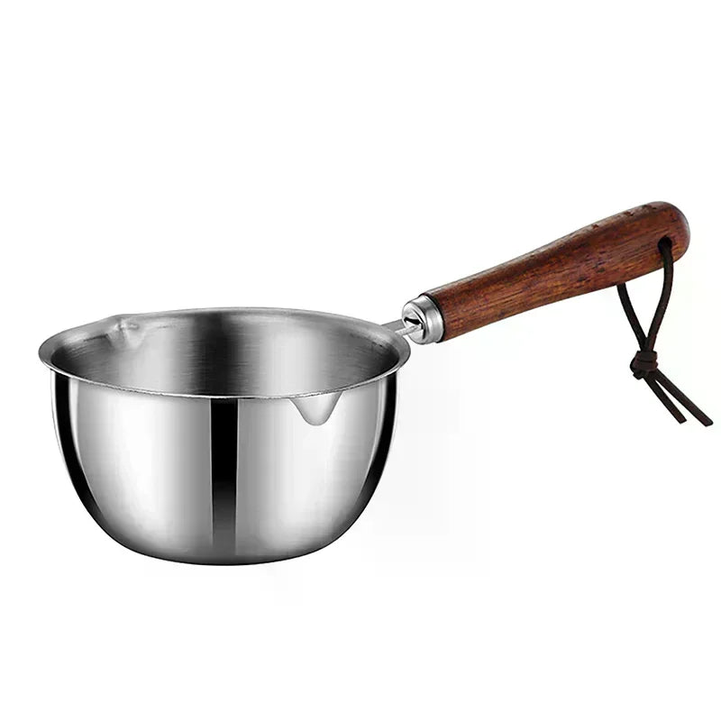 Stainless Steel Long Handle Wax Melting Pot & Butter Warmer Melting Pot Peaceful Pleasures Health and Wellness