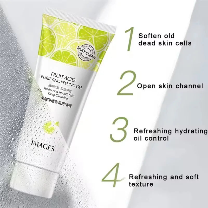 LGRAMER Fruit Acid Peeling Gel Face Scrub – Exfoliate & Glow