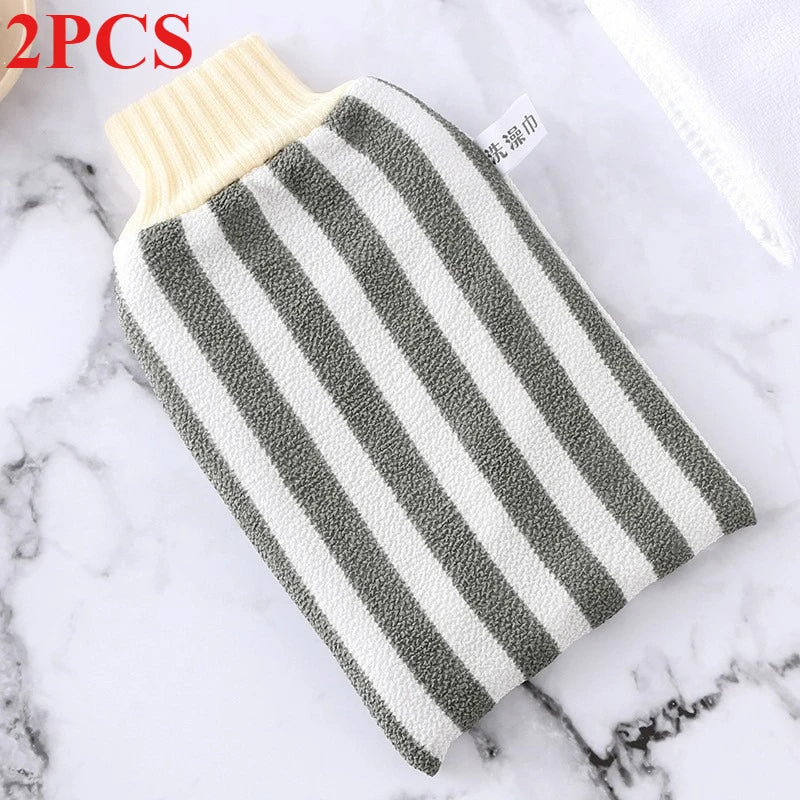 Exfoliating Bath Gloves – SPA Scrubber Mitt for Deep Cleaning