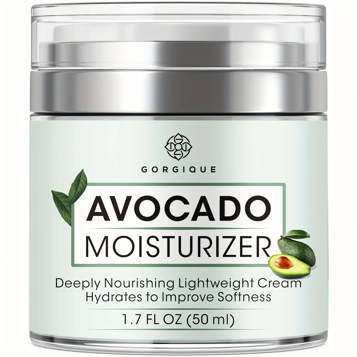 GORGIQUE Avocado Glow Moisturizer – Face, Neck & Décolleté