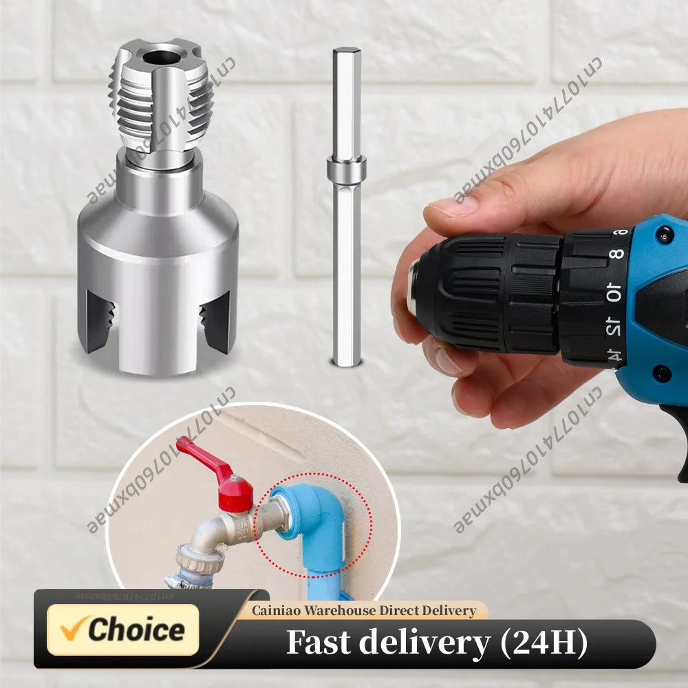 PVC Pipe Thread Cutting Tool 1/2in 3/4in 1in PPR Water Pipe Opener Tap for Plumbing Projects and Home Repairs Peaceful Pleasures Health and Wellness