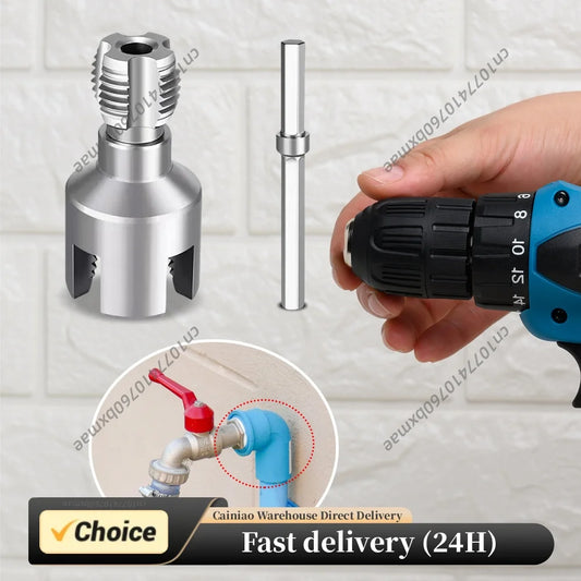 PVC Pipe Thread Cutting Tool 1/2in 3/4in 1in PPR Water Pipe Opener Tap for Plumbing Projects and Home Repairs Peaceful Pleasures Health and Wellness