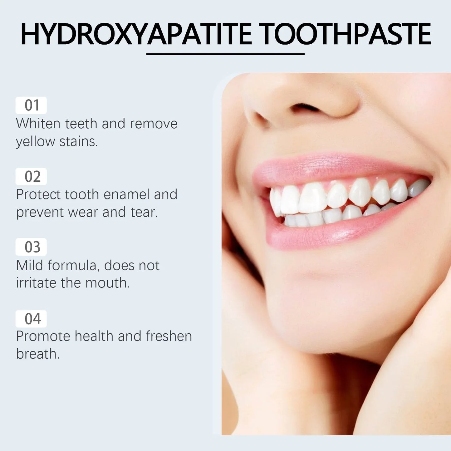 Oralhoe Hydroxyapatite Whitening Toothpaste – Stain Removal