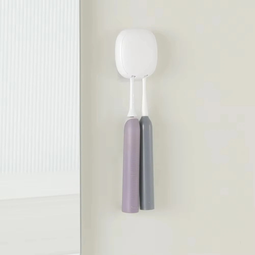 UV Light Toothbrush Disinfection Machine Wall Mounted Rechargeable Electric Cleaner Bathroom Supplies Peaceful Pleasures Health and Wellness