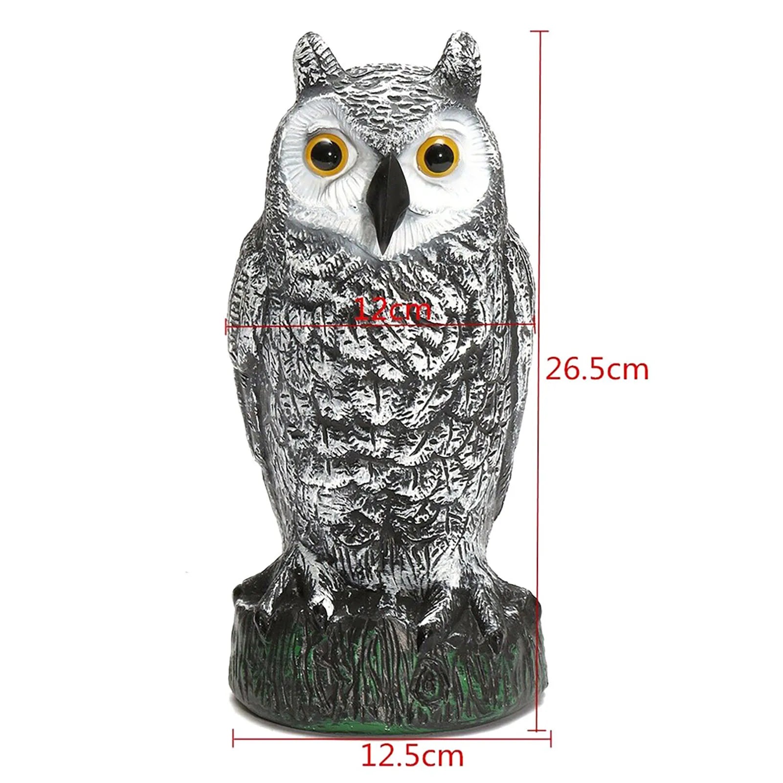 Fake Owl Decoys to Scare Birds Pest Repellent Pigeon Deterrent Owl Decoys for Garden Yard Outdoor Patio Peaceful Pleasures Health and Wellness