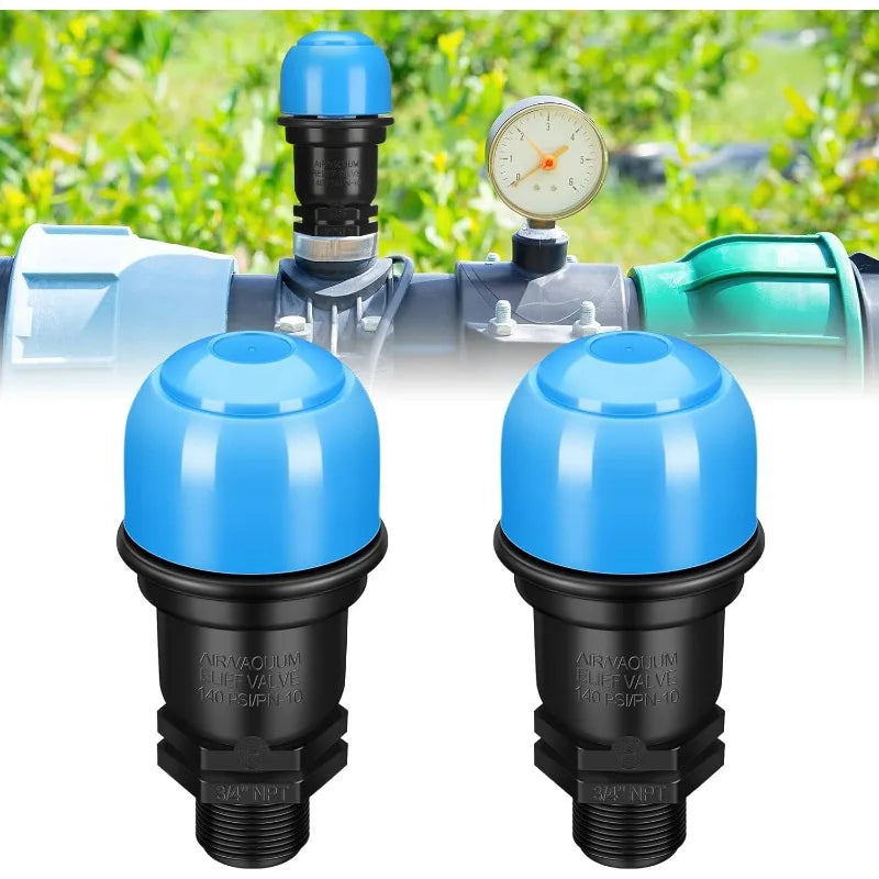 2PCS 3/4" BSP/NPT Air Release Valve for Drip Irrigation Systems
