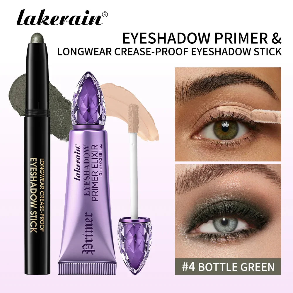 Waterproof Eyeshadow Stick & Primer Set | 11Hr Vibrant Wear
