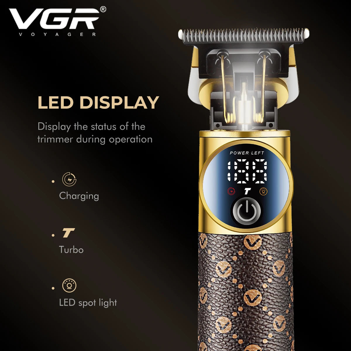 VGR 942 Hair Trimmer Professional USB Hair Clipper Electric Clipper T9 Hair Cutting Machine Mini Haircut Machine Trimmer for Men Peaceful Pleasures Health and Wellness
