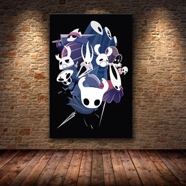 Hollow Knight Hallownest Map HD Canvas Poster | Wall Art