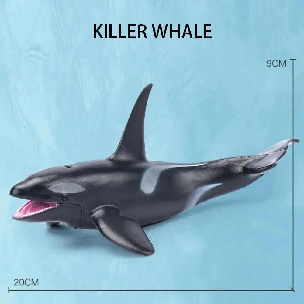 PVC Ocean Animal Figurines – Shark & Whale Sea Life Toys