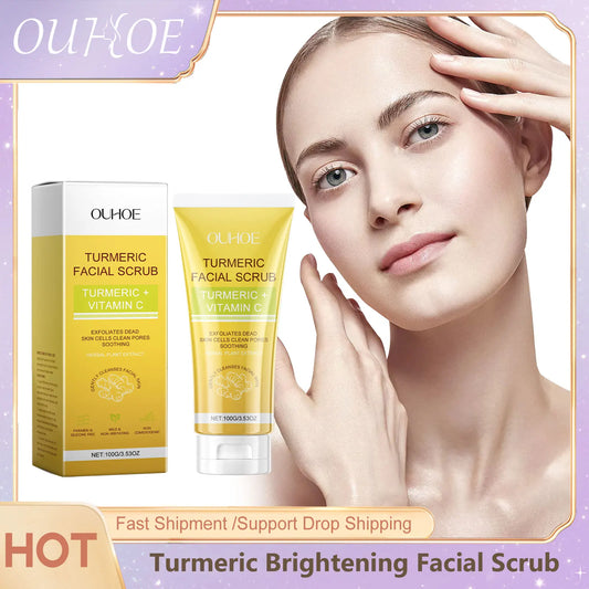 Turmeric Exfoliating Face Scrub – Brightening & Pore Cleansing Facial Exfoliating Scrub Peaceful Pleasures Health and Wellness Default Title