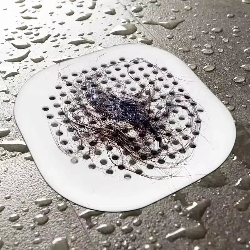 Drain Hair Catcher Filter Mat with Suction Cup | Kitchen & Bath