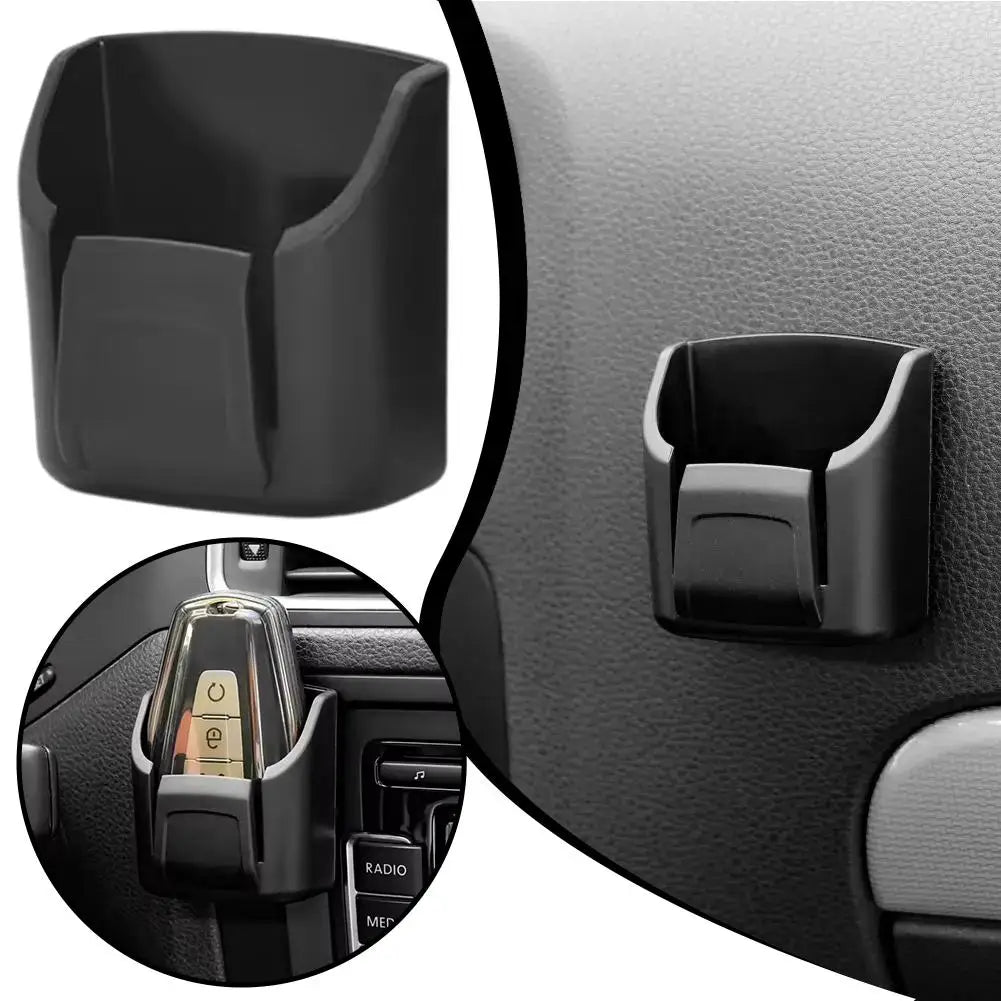 Reusable Car Key Storage Box Instrument Center Console Storage Back Adhesive Small Car Dashboard Key Box Organizing Supplies Peaceful Pleasures Health and Wellness