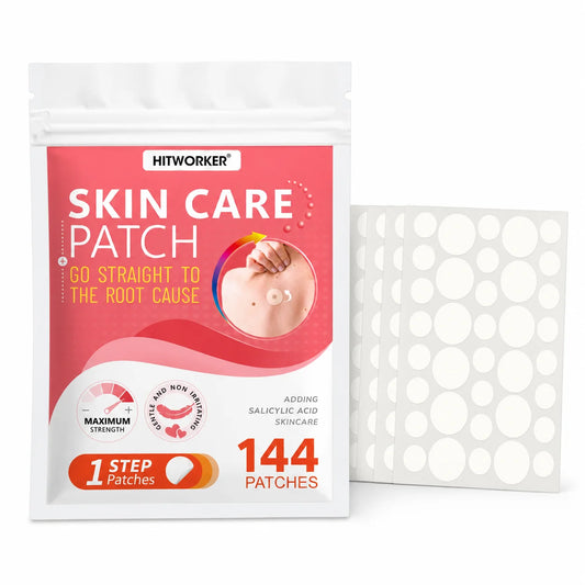 144-Piece Hydrocolloid Acne Patches – Alcohol-Free Blemish Stickers Acne Patch Peaceful Pleasures Health and Wellness 144PCS