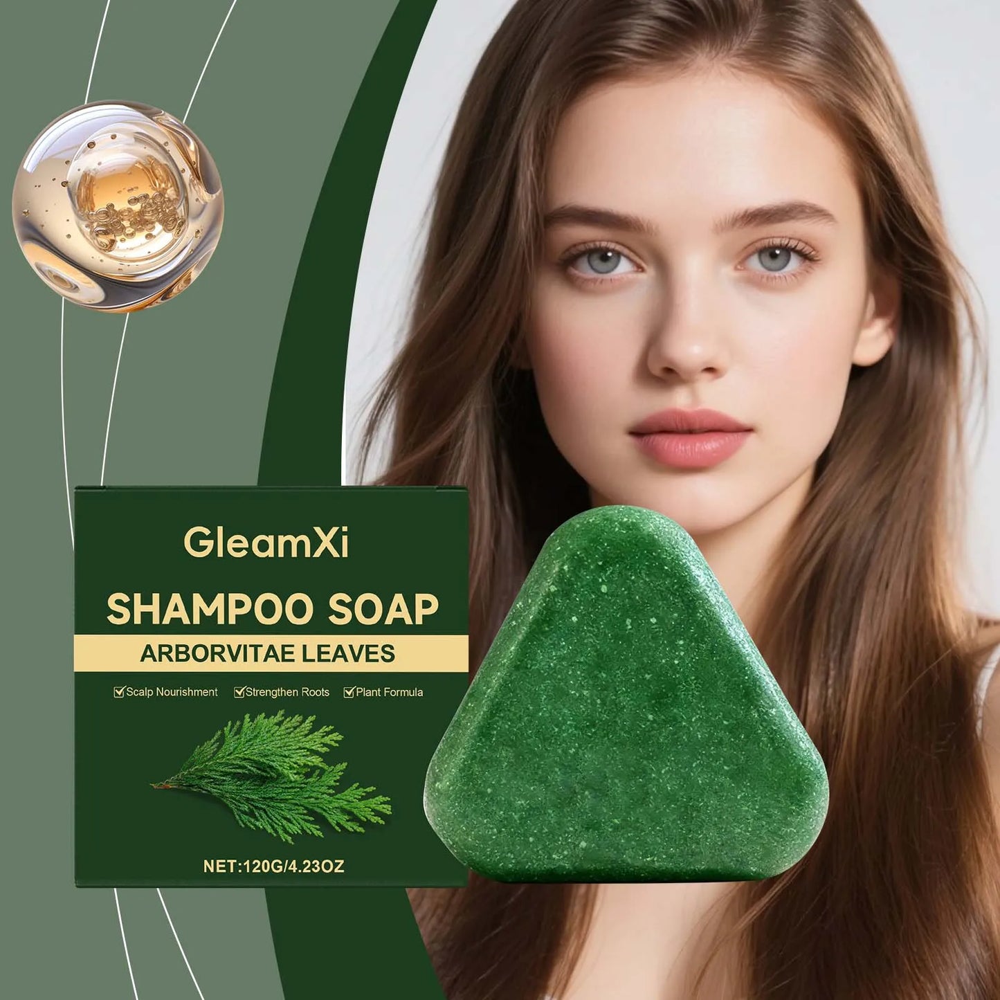 GleamXi Anti-Breakage Shampoo Bar | Nourishing & Strengthening