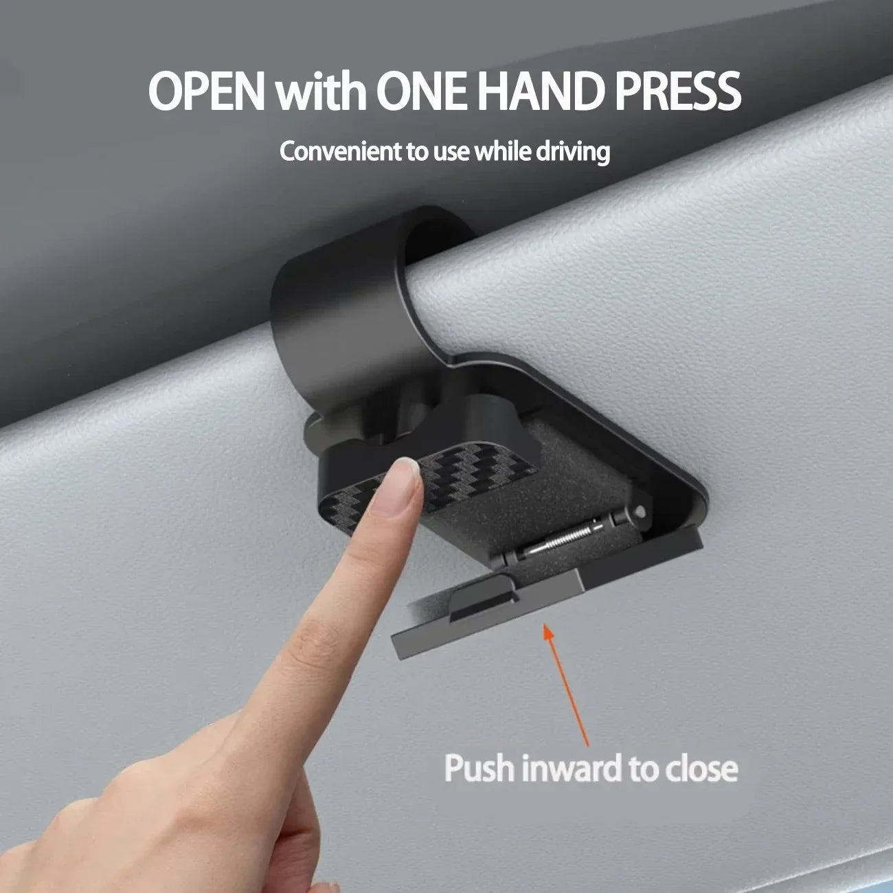 Car Sun Visor Sunglasses Clip & Card Holder | ABS Storage