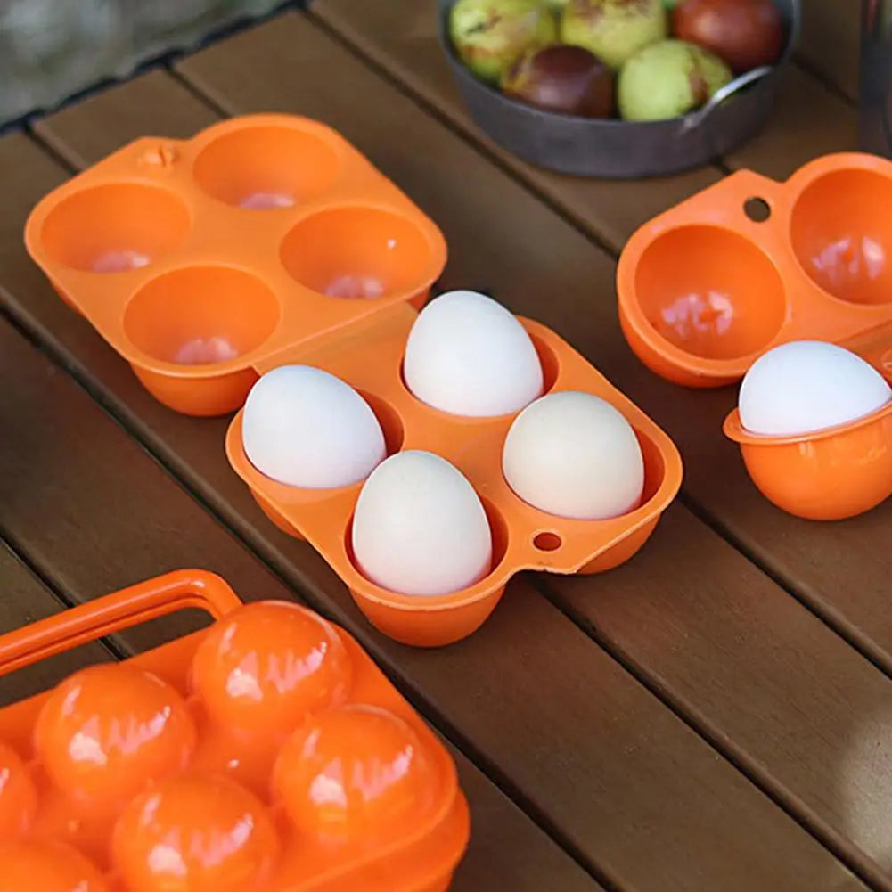 Portable Plastic Egg Carrier Case – 2, 4 & 6 Grid Storage Box for Camping, Travel & Picnic Peaceful Pleasures Health and Wellness