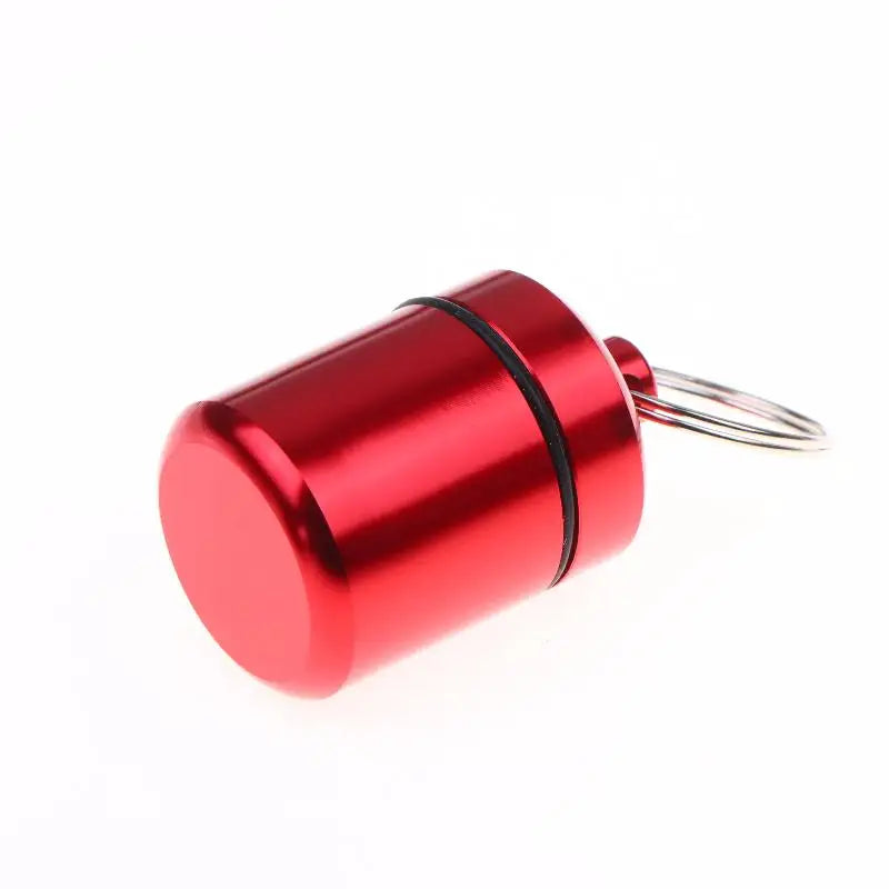 Aluminum Alloy Mini Pill Case Keychain Portable Waterproof Medicine Organizer for Hiking Travel Easy Carry Peaceful Pleasures Health and Wellness