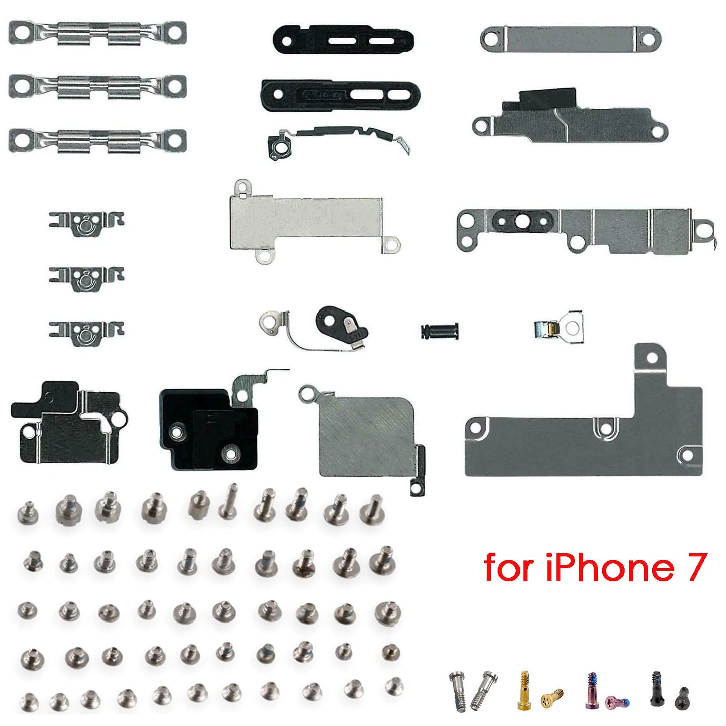 iPhone 7 8 Internal Metal Bracket Kit + Full Screw Set | Repair