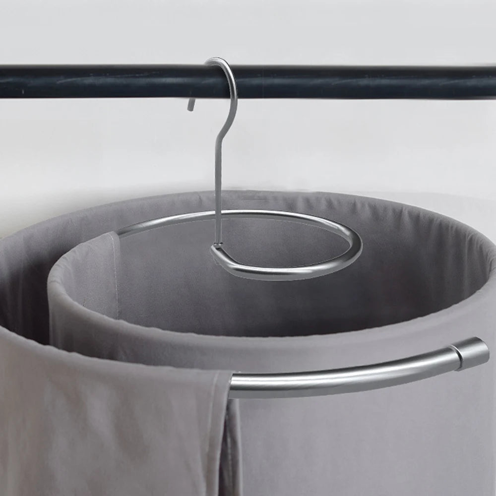 Circular Rotating Spiral Cloth Hanger Multi Functional Cloth Hanger Retractable Quilt Cover for Drying Quilt Sheet Peaceful Pleasures Health and Wellness