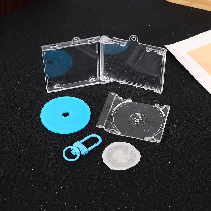 DIY Mini CD Case Keychain Pendant | Blank Album Cover Charm
