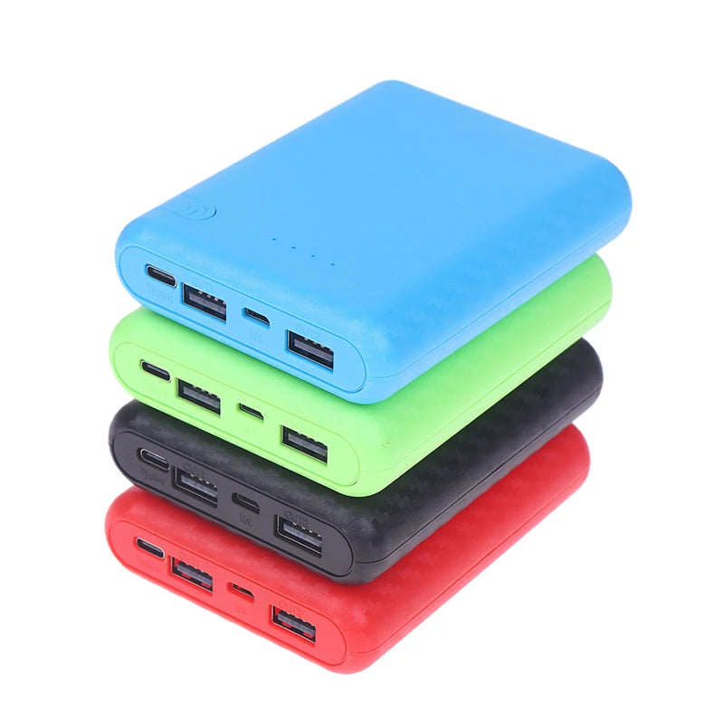Input 5V/2.1A Detachable 4 Slots 18650 Battery Box Case DIY Power Set Material Mini Solderless Power Supply Housing Peaceful Pleasures Health and Wellness