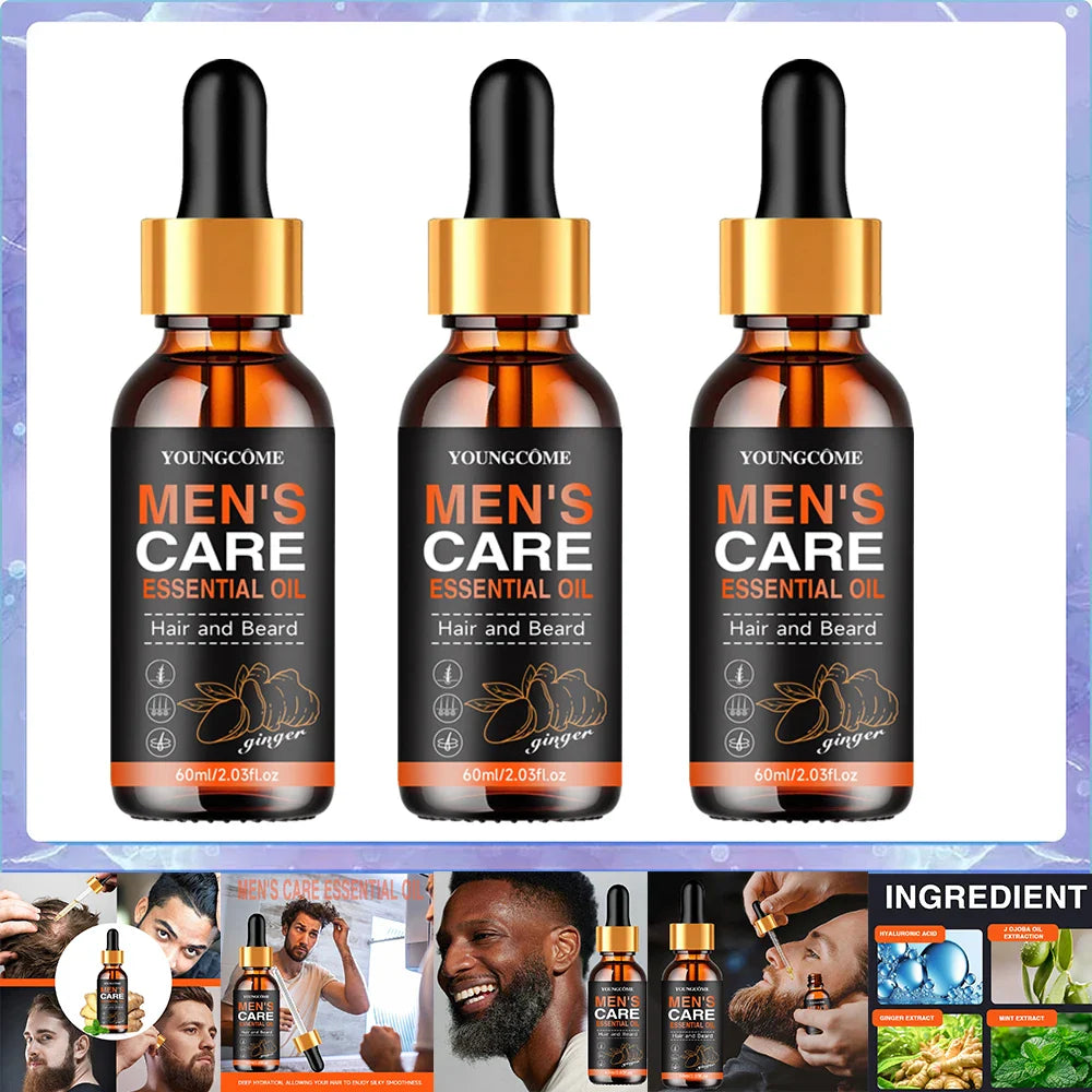 YOUNGCOME Beard Growth Oil – Moisturize, Soften & Nourish