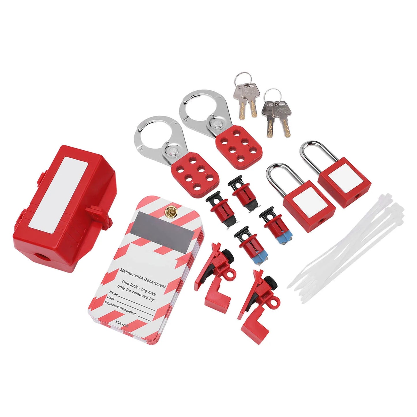 Lockout Tagout Kit – Circuit Breaker LOTO Padlock & Hasp Set