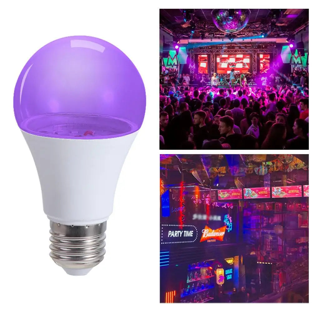 10W E27 UV Black Light Bulb – Purple Glow Party & Disco