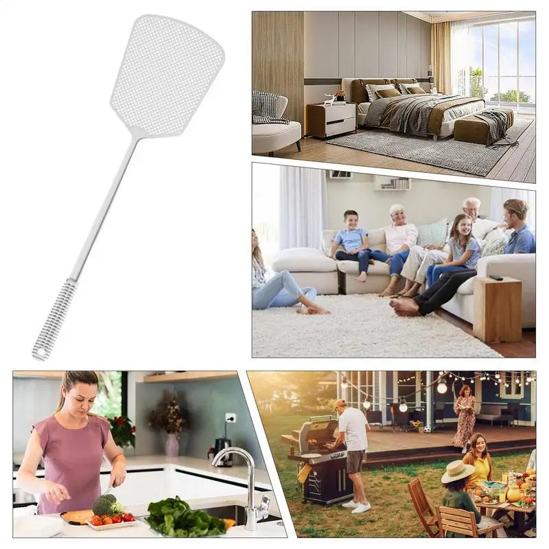 Fly Swatter Outdoor Fly Swatter Summer Mosquito Swatter Long Hand Control Fly Swatters Fly Repellent Supplies For Home Garden Peaceful Pleasures Health and Wellness