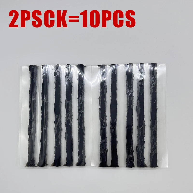 6mm Tubeless Tire Repair Strips 50pcs | Car & Motorcycle Plug Kit