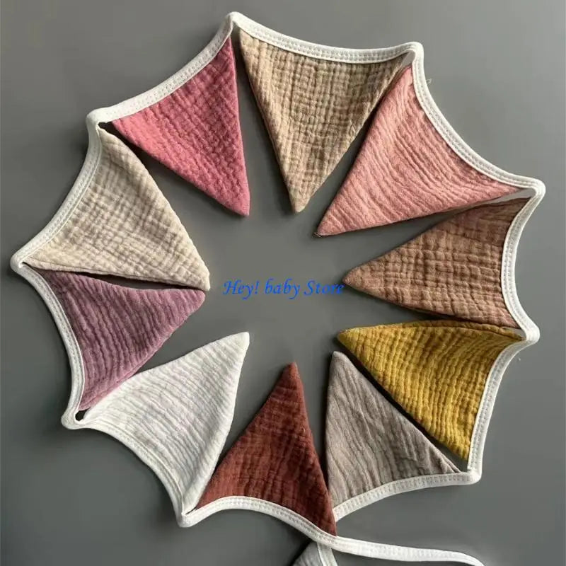 Multicolor Triangle Pennant Bunting Flag Baby Garland Décor