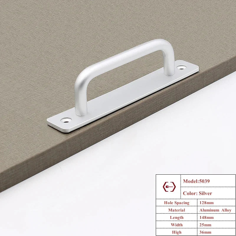 Aluminium Alloy Barn Door Cabinet Handle & Drawer Pull Set